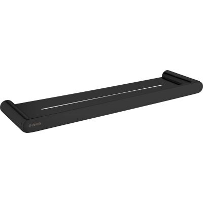 Deante Round wall shelf black.