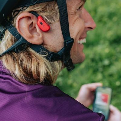 2. Suunto Wing Lava Red Bone Conduction Wireless Headphones