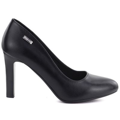 7. Women's black pumps with a block heel Sergio Leone 1457