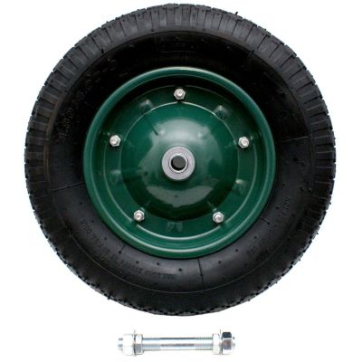 2. WHEEL FOR WHEELBAR GARDEN TROLLEY, INFLATABLE, 38CM, 4PR 4.00-8