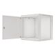 6. INSTALLATION RACK CABINET, WALL-HUNG 19" 12U 600X600, GRAY, METAL DOORS (FLAT PACK)