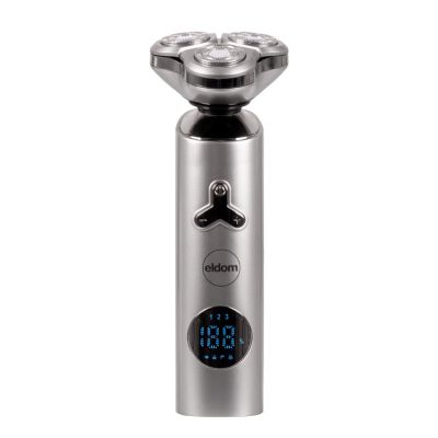 ELDOM G55 SHAVING RAZOR THREE HEADS, LCD DISPLAY, BUTTON LOCK, CORDLESS/MAINS OPERATION