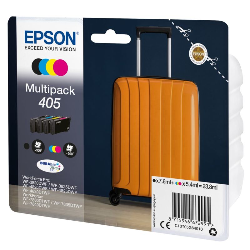 2. Epson 405 DURABrite Ultra Ink Ink Cartridge 1 pc Original Standard Yield Black, Cyan, Magenta, Yellow