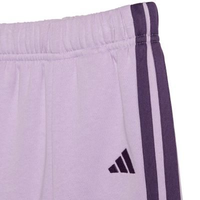 6. Kids' adidas Essentials Joggers 3-Stripes Hoodie Tracksuit Purple JV9856