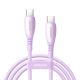Joyroom S-A59 Vibrant Series 60W USB-C - USB-C Cable 1.2m - Purple