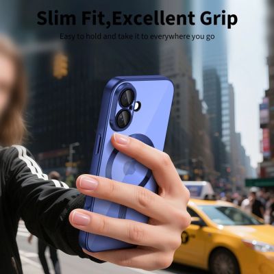 5. Tech-Protect MagFlex MagSafe Case for iPhone 17 - Clear Navy Blue