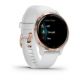 8. Garmin Venu 2S Watch (40 mm) Rose Gold Stainless Steel Bezel / White Case / Silicone Band