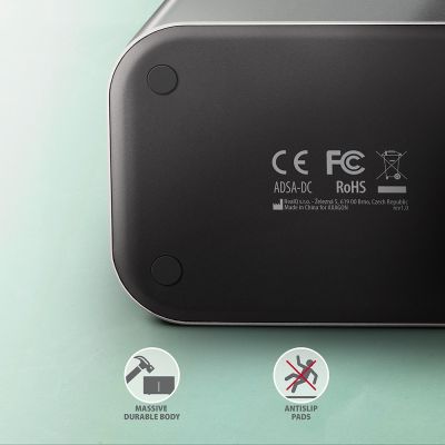8. AXAGON ADSA-DC USB3.2 Gen1 Docking Station - 2x SATA 6G CLONE DUAL HDD ASMedia