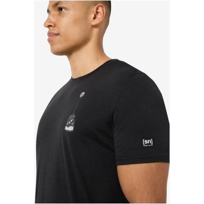 SUPER.NATURAL M TEABAG WORLD TEE T-shirt black