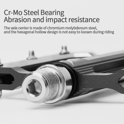 5. Rockbros K203-BK bicycle pedal set - black