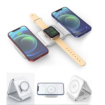 7. Dudao A11N 15W 3in1 Inductive Charger - White + USB-C / USB-C Cable