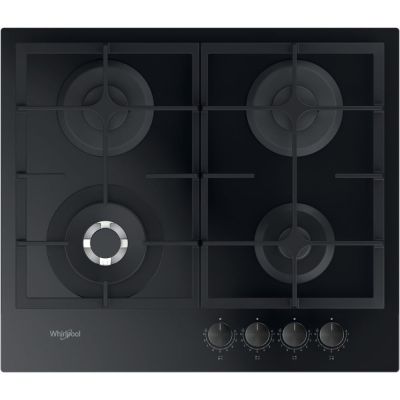Whirlpool AKTL 629/NB1 cooktop Black Built-in 59 cm Gas 4 zone(s)