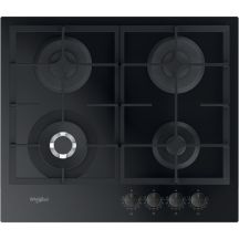 Whirlpool AKTL 629/NB1 cooktop Black Built-in 59 cm Gas 4 zone(s)