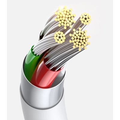 12. Baseus Superior 3in1 USB Cable - Lightning / USB Type C / Micro USB 3.5 A 1.5 m White (CAMLTYS-02)