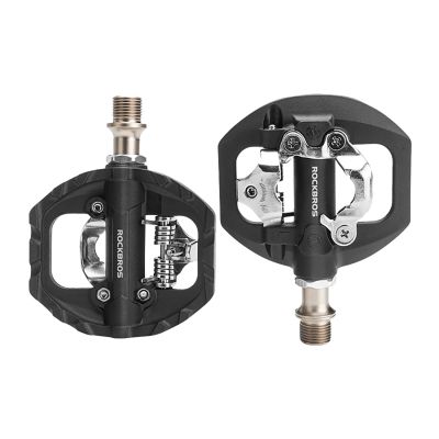Rockbros M108 Nylon Half-Lock Double-Sided Bicycle Pedals - Black