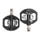 Rockbros M108 Nylon Half-Lock Double-Sided Bicycle Pedals - Black