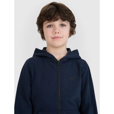 4. Boy's zip-up sweatshirt with hood 4F 4FJWSS25TSWSM1714-31S