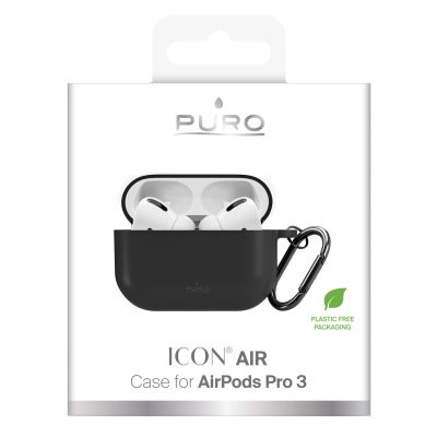 6. Puro Icon Case for AirPods Pro 3 - Black