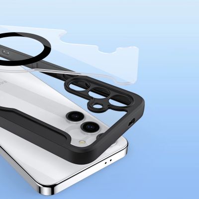 10. Dux Ducis Skin X Pro case for Samsung S24+ with magnetic ring and flap - black
