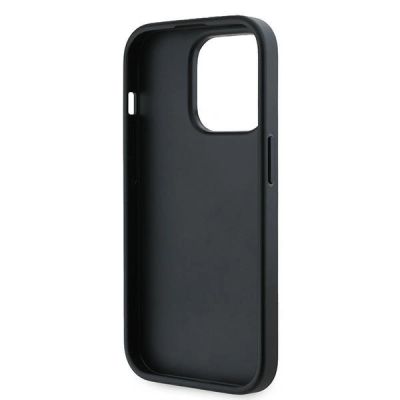 7. Karl Lagerfeld Diagonal Quilted Script case for iPhone 14 Pro - black