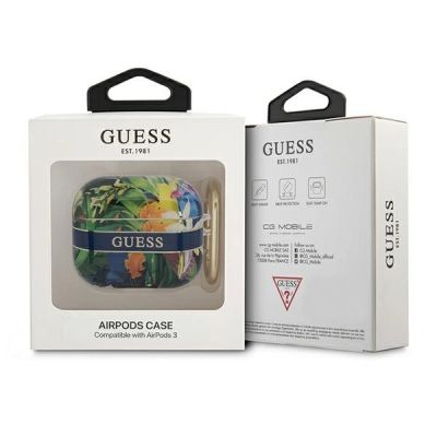 3. Guess GUA3HHFLB AirPods 3 cover blue/blue Flower Strap Collection
