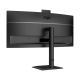 40. AOC monitor 86.3 cm (34") CU34E4CW 21:09 2xHDMI+DP+USB-C+Webcam Curv.