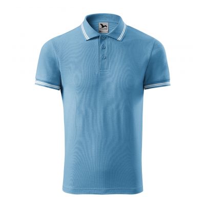 6. Malfini Urban M MLI-21914 azure polo shirt
