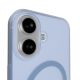 11. Puro Daylight Magsafe Compatible Silicone Case for iPhone 17 - Translucent Blue