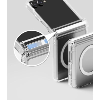 7. Ringke Fusion Flap Magnetic MagSafe Case for Samsung Galaxy Z Flip 8 - Clear