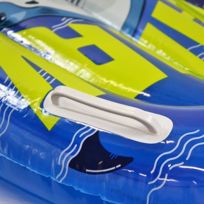 24. INFLATABLE SWIMMING BOARD 100X50CM SHARK 35017 BLUE
