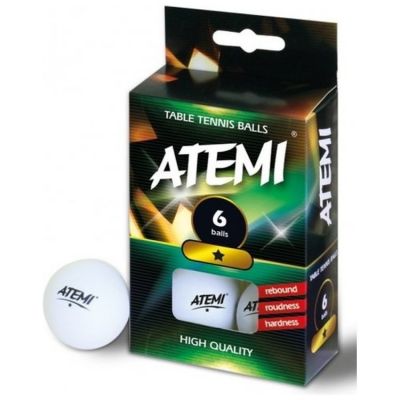 Table tennis ping-pong balls 6 pcs Atemi PP116E