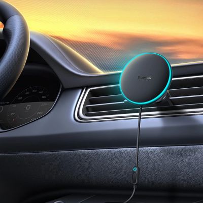 4. MagSafe 15W USB C 25W Baseus CW01 inductive car charger - black