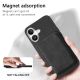 10. Synthetic Leather iPhone 17 Case with Detachable MagSafe Compatible Card Holder - Black