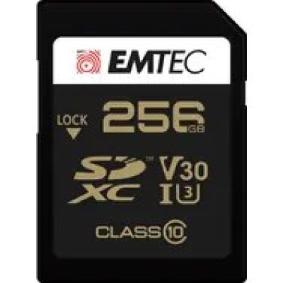 3. Emtec ECMSD256GXC10SP 256GB SDXC UHS-I Class 10 Flash Memory