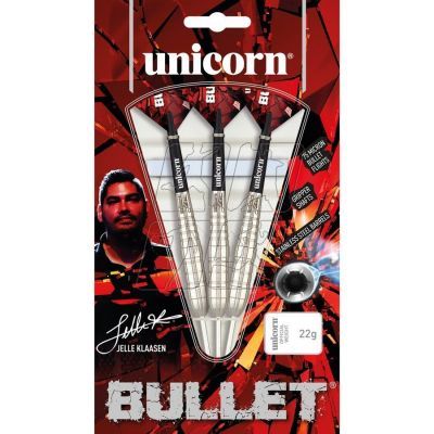 4. Darts steel tip Unicorn Bullet Stainless Steel- Jelle Klaasen 20g: 27530 | 22g: 27531 | 24g: 27532