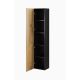 3. VIGO full display cabinet '180' 180/40/30 black/wotan oak