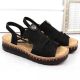 12. Comfortable Rieker W RKR677 black sandals