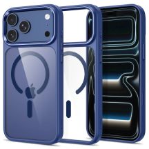 Tech-Protect Magmat Magsafe CC Case for iPhone 17 Pro / 18 Pro - Navy Blue and Transparent