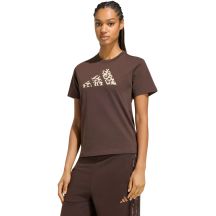 adidas Animal Graphic Women's T-Shirt Brown KT2676