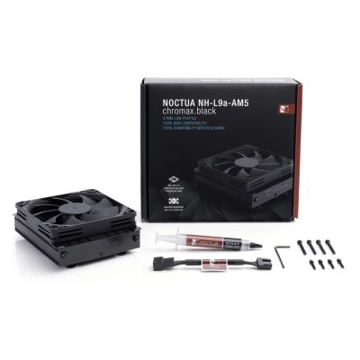 5. Noctua NH-L9A-AM5 CHROMAX.BLACK computer cooling system Processor Air Cooler 9.2 cm Black 1 pc.