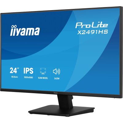 23. iiyama ProLite X2491HS-B1 computer monitor 60.5 cm (23.8") 1920 x 1080 px Full HD LCD Black