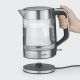 3. SEVERIN ELECTRIC KETTLE GLASS AND STEEL, 1.7L, CONCEALED HEATER, STRIX CONTROLLER, CABLE RECESS, WATER INDICATOR, 2200W WK3420