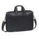 RIVACASE ORLY 16" LAPTOP BAG, BLACK, WATERPROOF MATERIAL, POCKETS FOR 10.1" TABLET, SMARTPHONE, DOCUMENTS AND ACCESSORIES