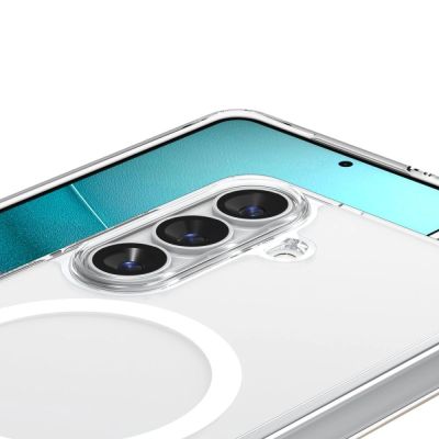 5. Spigen Ultra Hybrid Mag MagSafe Case for Samsung Galaxy S26+ - Clear and White