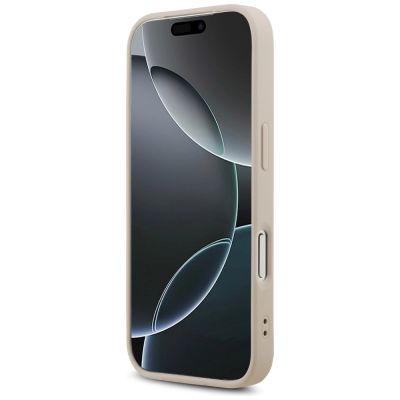 5. Guess Leather 4G Triangle Strass MagSafe Case for iPhone 17 Pro - Pink