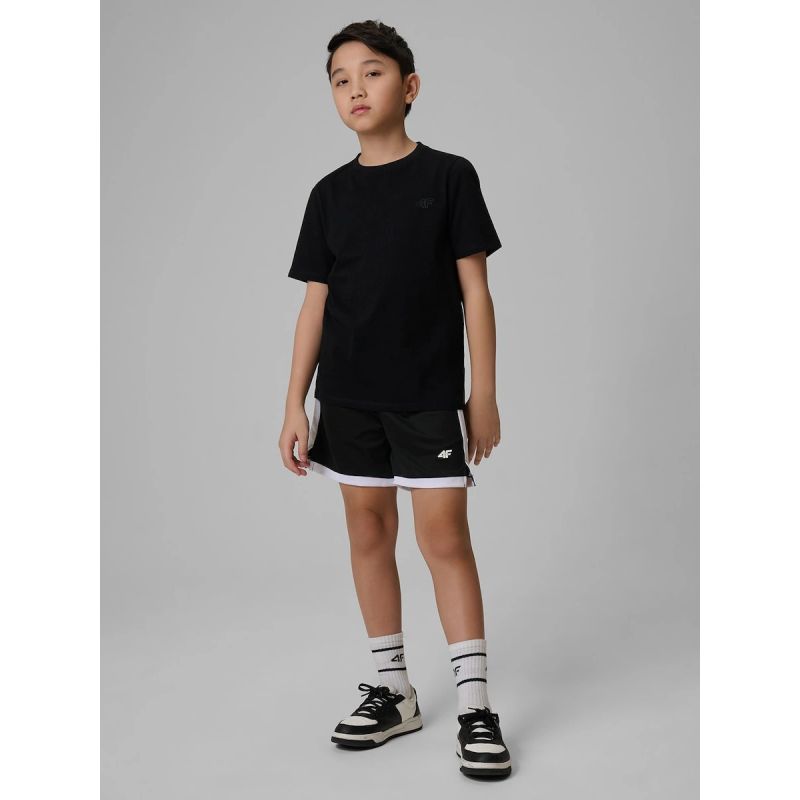 3. Boys' Plain Regular-Fit T-Shirt 4F 4FJRMM00TTSHM3596-20S