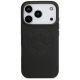 3. Mercedes Leather Vintage Logo MagSafe Case for iPhone 17 Pro - Black