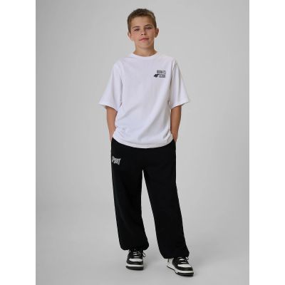 4. Boy's loose T-shirt with print 4F 4FJRSS26TTSHM4277-10S