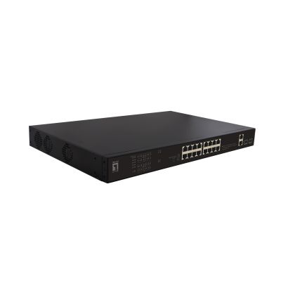 LevelOne FGP-2031 Network Switch Unmanaged Fast Ethernet (10/100) PoE Support 1U Black