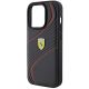 6. Ferrari Twist Metal Logo case for iPhone 15 Pro - black